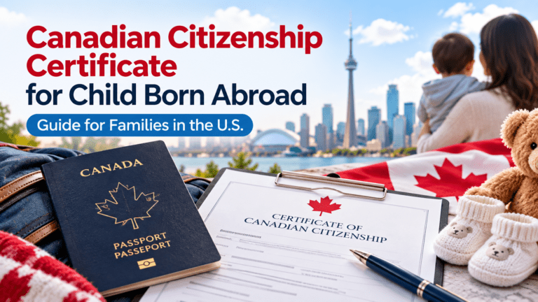 Canadian Citizenship Certificate for Child Born Abroad guide for families in the U.S.