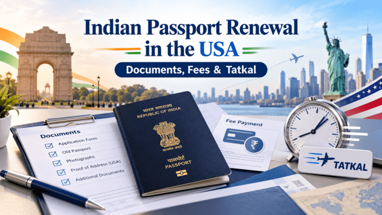Indian Passport Renewal in the USA Documents Fees and Tatkal